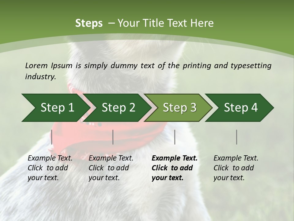 A Small Dog Wearing A Red Bandana Is Sitting In The Grass PowerPoint Template
