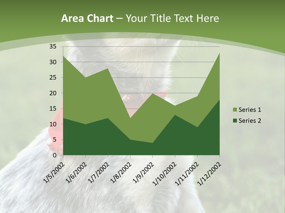 A Small Dog Wearing A Red Bandana Is Sitting In The Grass PowerPoint Template