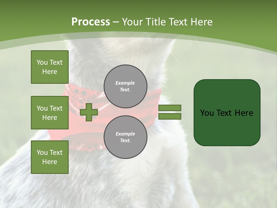 A Small Dog Wearing A Red Bandana Is Sitting In The Grass PowerPoint Template