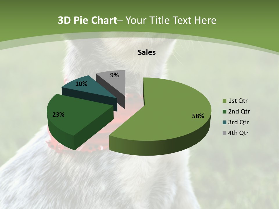 A Small Dog Wearing A Red Bandana Is Sitting In The Grass PowerPoint Template