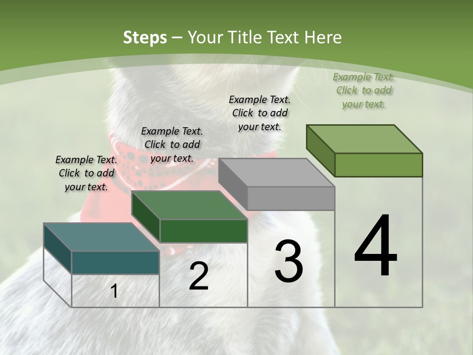 A Small Dog Wearing A Red Bandana Is Sitting In The Grass PowerPoint Template