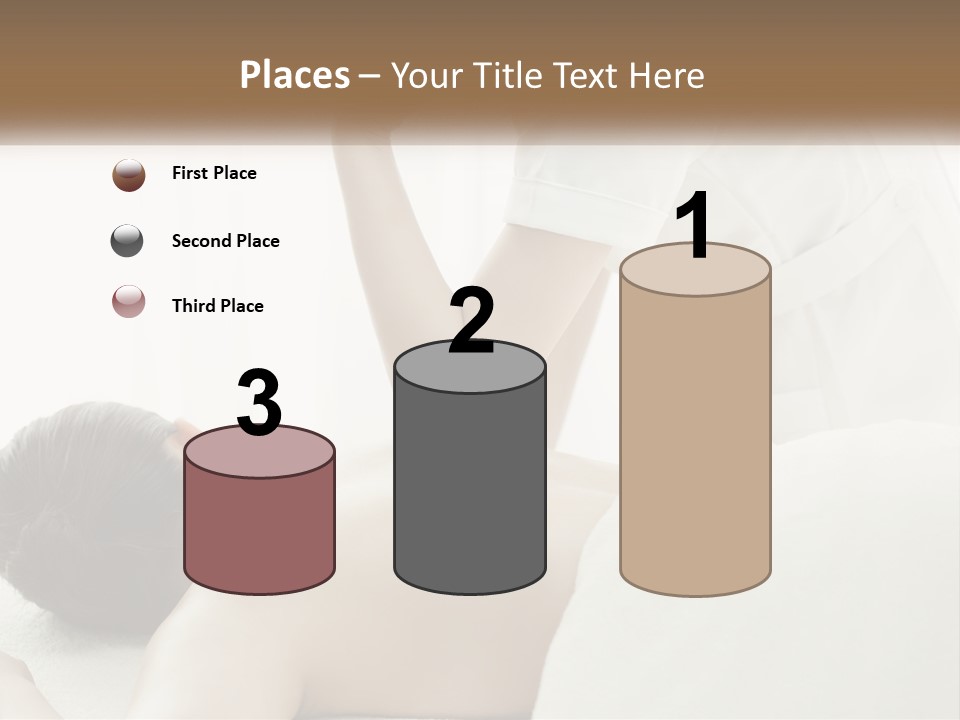 A Woman Getting A Back Massage From A Massager PowerPoint Template