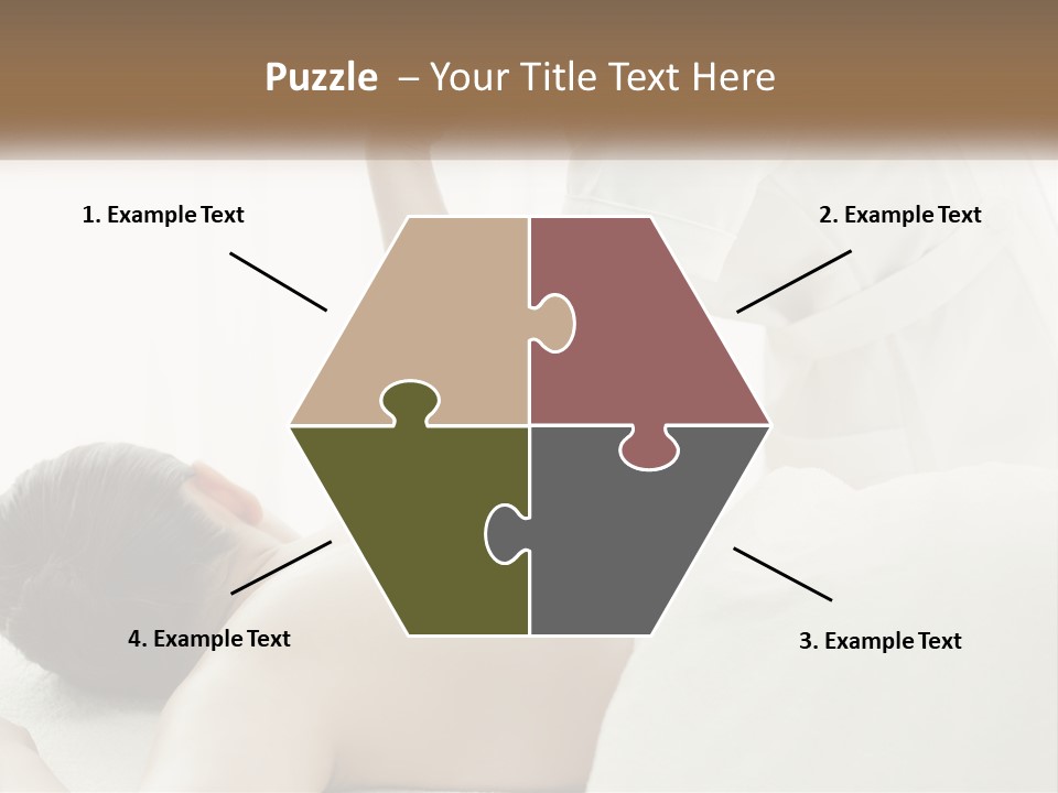 A Woman Getting A Back Massage From A Massager PowerPoint Template