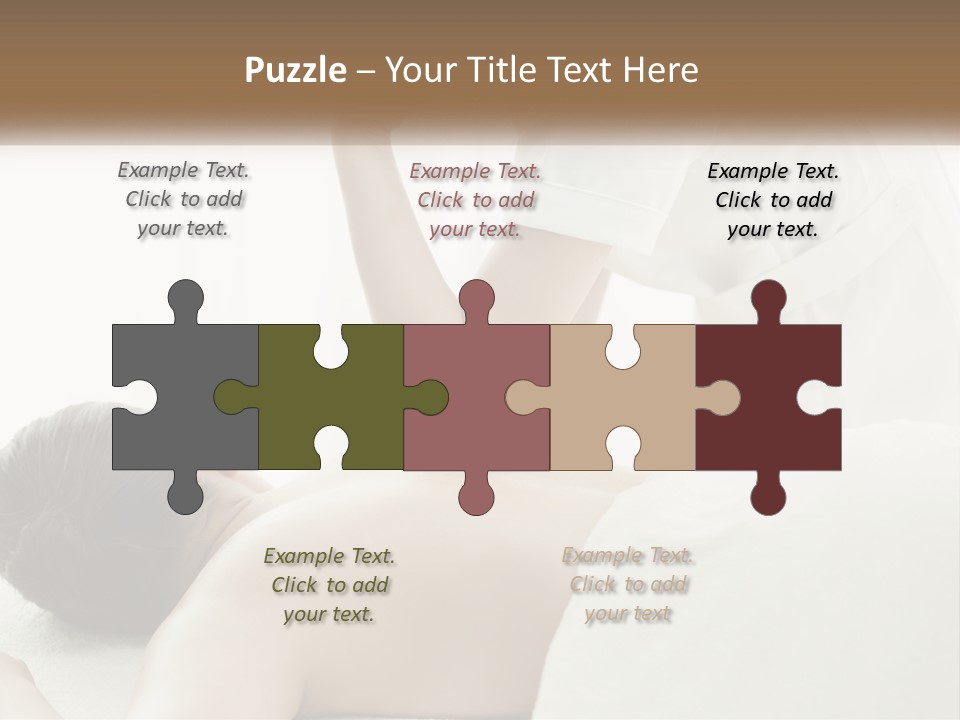 A Woman Getting A Back Massage From A Massager PowerPoint Template