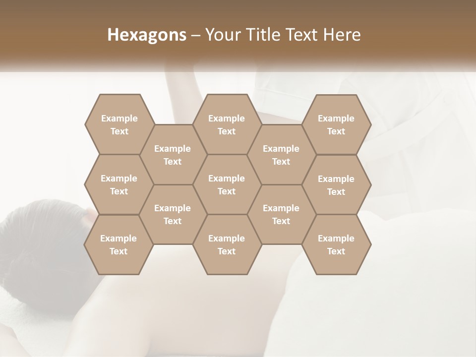 A Woman Getting A Back Massage From A Massager PowerPoint Template