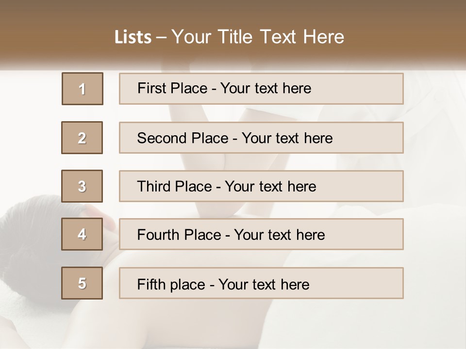 A Woman Getting A Back Massage From A Massager PowerPoint Template