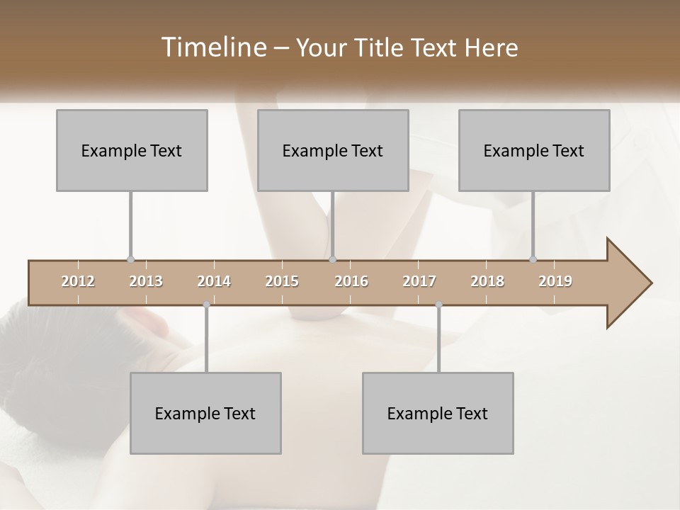 A Woman Getting A Back Massage From A Massager PowerPoint Template