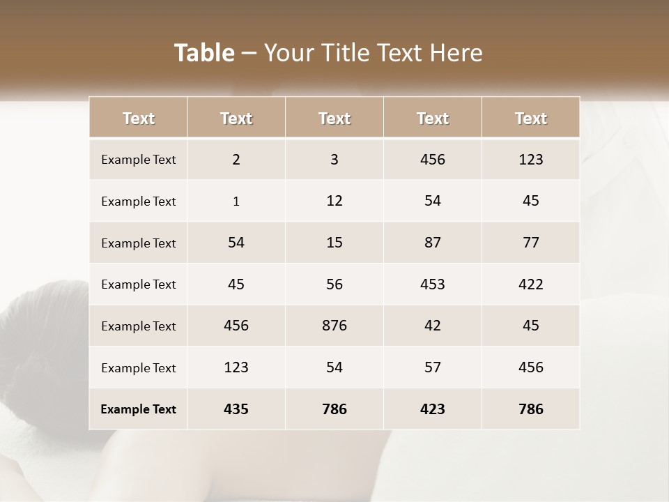 A Woman Getting A Back Massage From A Massager PowerPoint Template