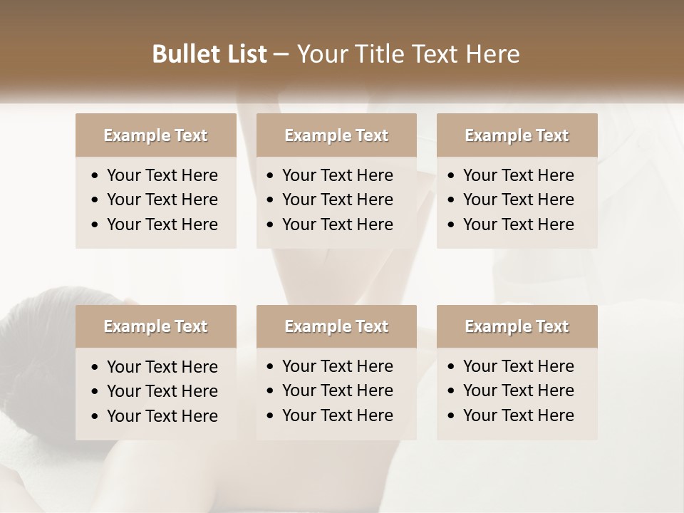 A Woman Getting A Back Massage From A Massager PowerPoint Template