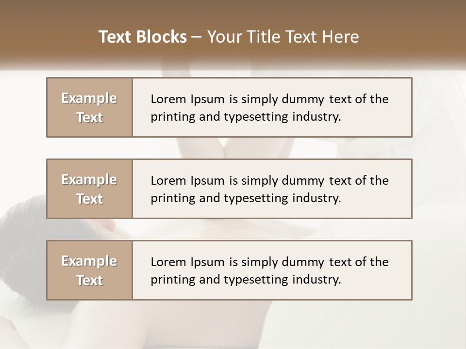 A Woman Getting A Back Massage From A Massager PowerPoint Template