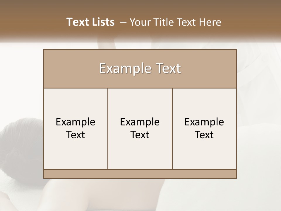 A Woman Getting A Back Massage From A Massager PowerPoint Template