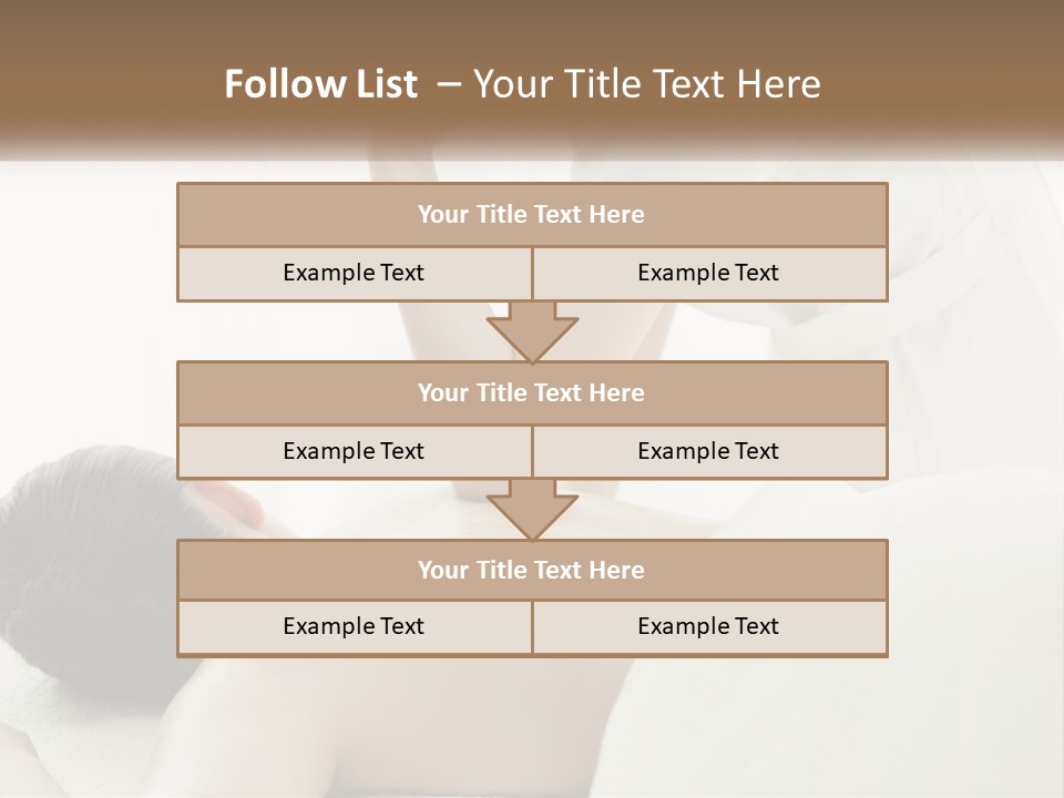 A Woman Getting A Back Massage From A Massager PowerPoint Template