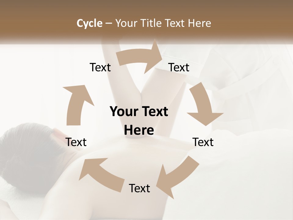 A Woman Getting A Back Massage From A Massager PowerPoint Template