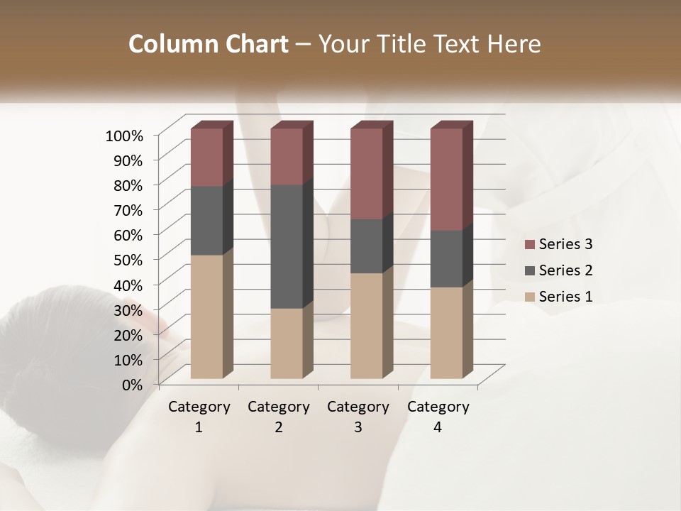 A Woman Getting A Back Massage From A Massager PowerPoint Template