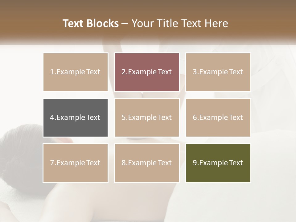 A Woman Getting A Back Massage From A Massager PowerPoint Template