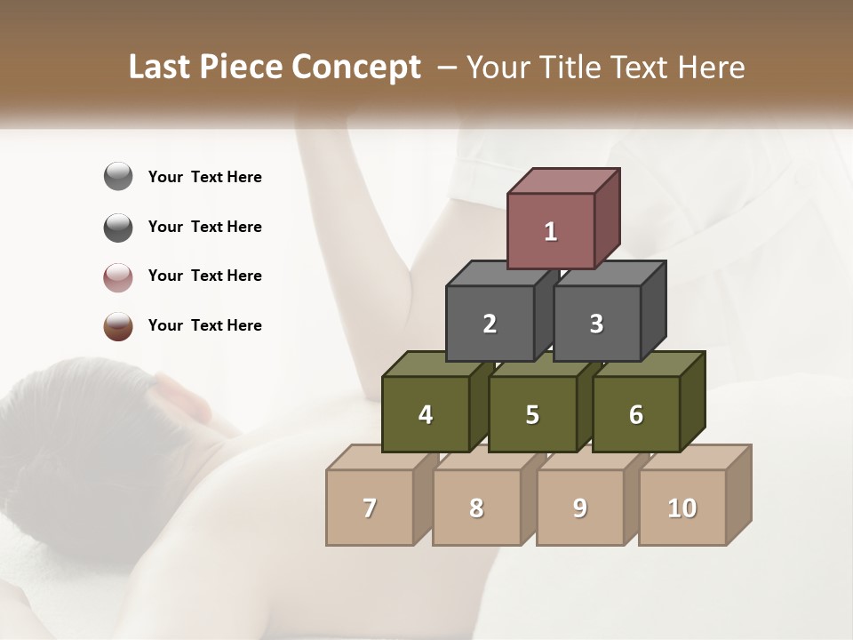 A Woman Getting A Back Massage From A Massager PowerPoint Template