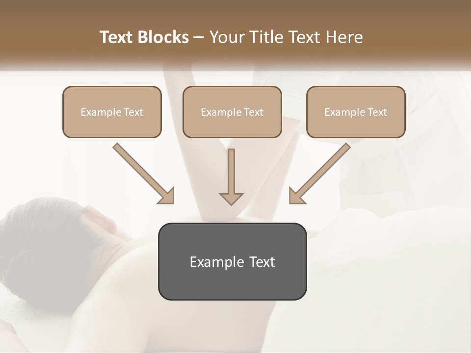 A Woman Getting A Back Massage From A Massager PowerPoint Template