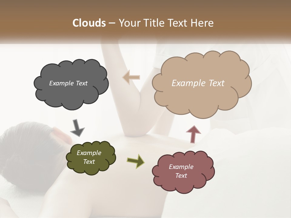 A Woman Getting A Back Massage From A Massager PowerPoint Template