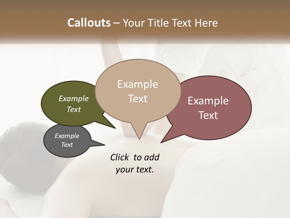 A Woman Getting A Back Massage From A Massager PowerPoint Template