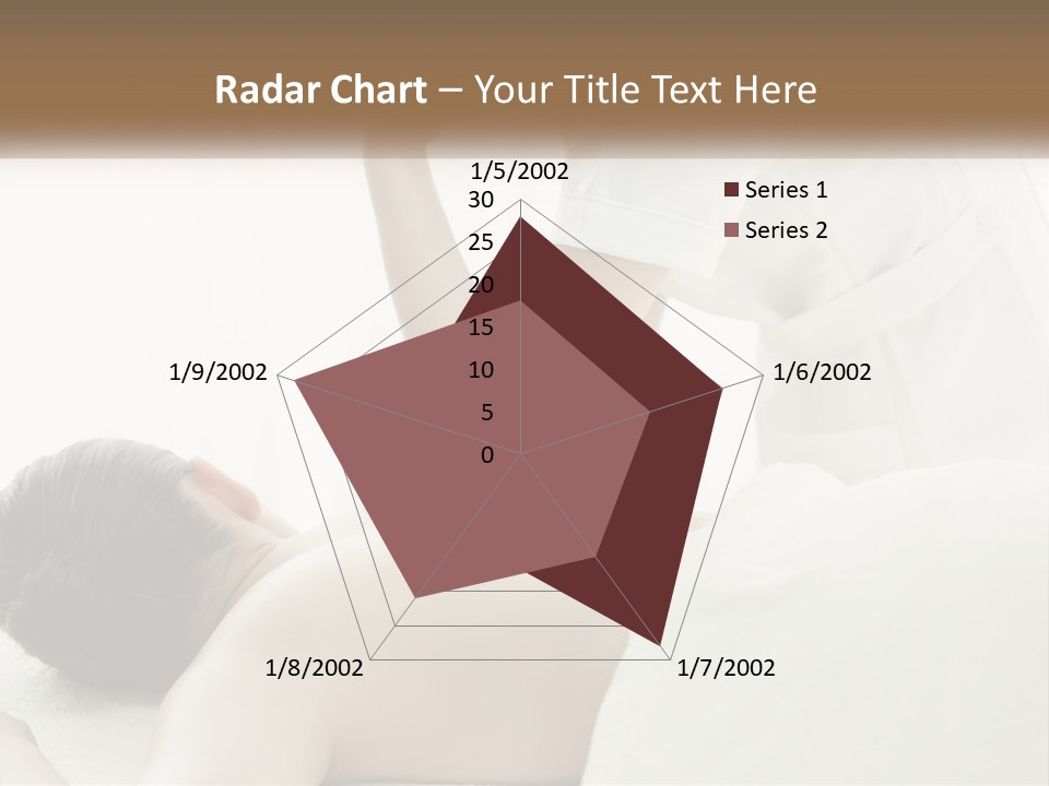 A Woman Getting A Back Massage From A Massager PowerPoint Template