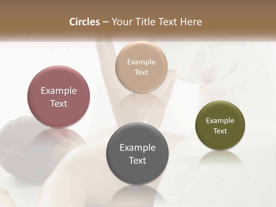 A Woman Getting A Back Massage From A Massager PowerPoint Template