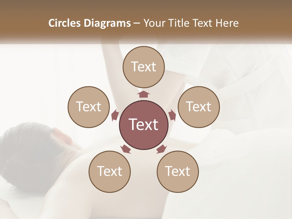 A Woman Getting A Back Massage From A Massager PowerPoint Template