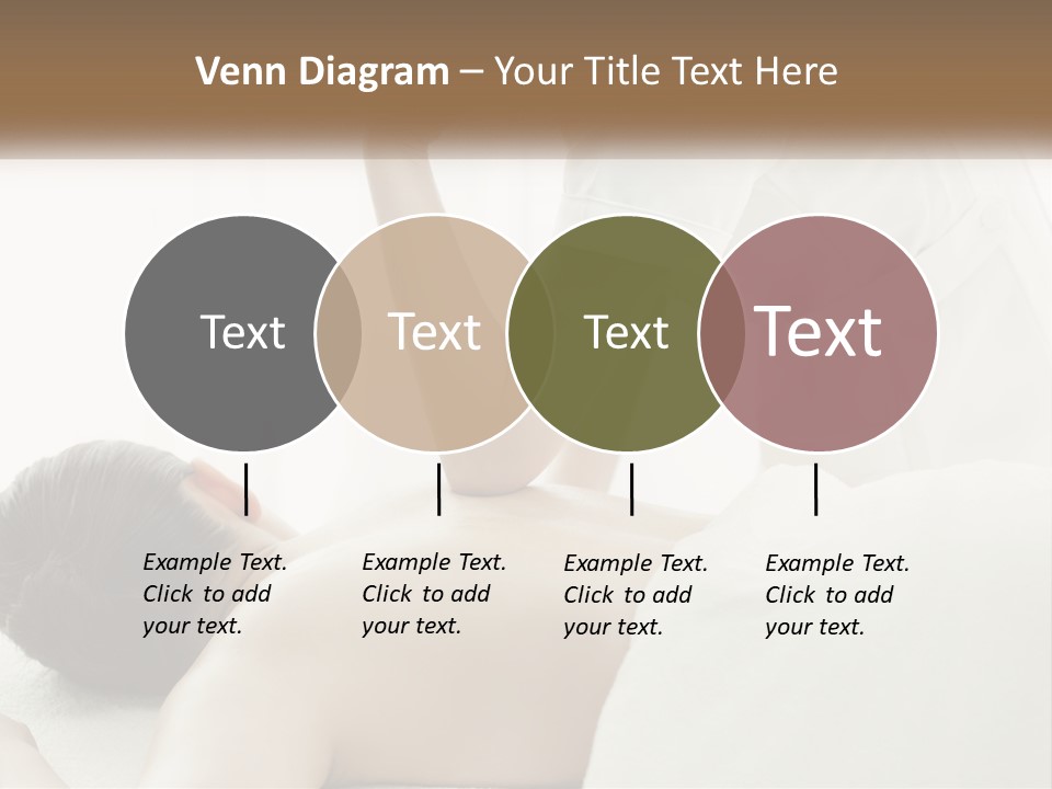 A Woman Getting A Back Massage From A Massager PowerPoint Template