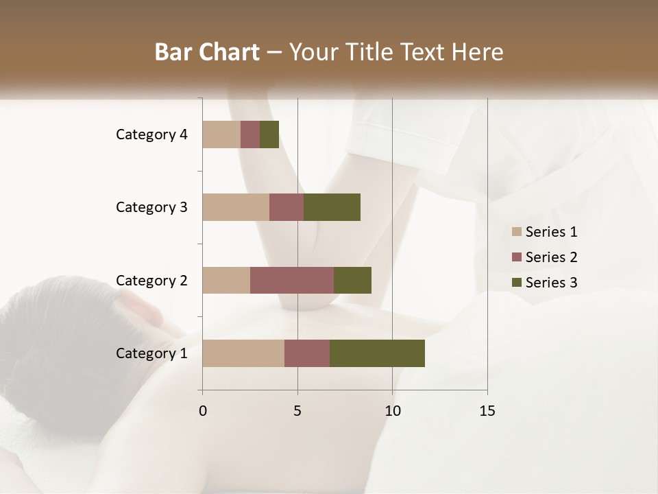 A Woman Getting A Back Massage From A Massager PowerPoint Template