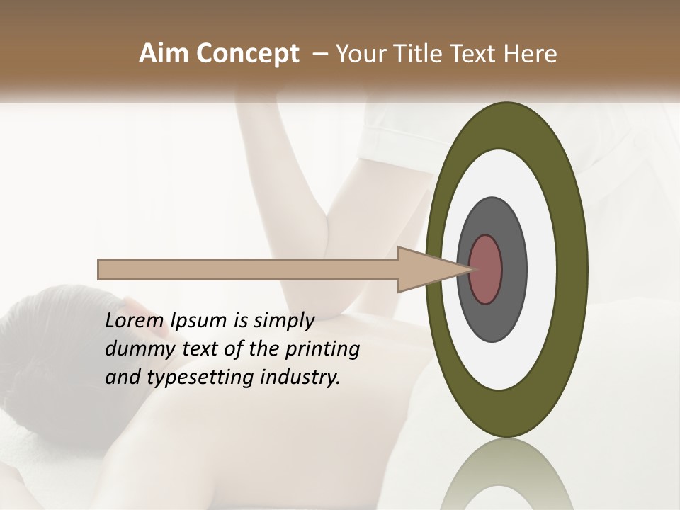 A Woman Getting A Back Massage From A Massager PowerPoint Template