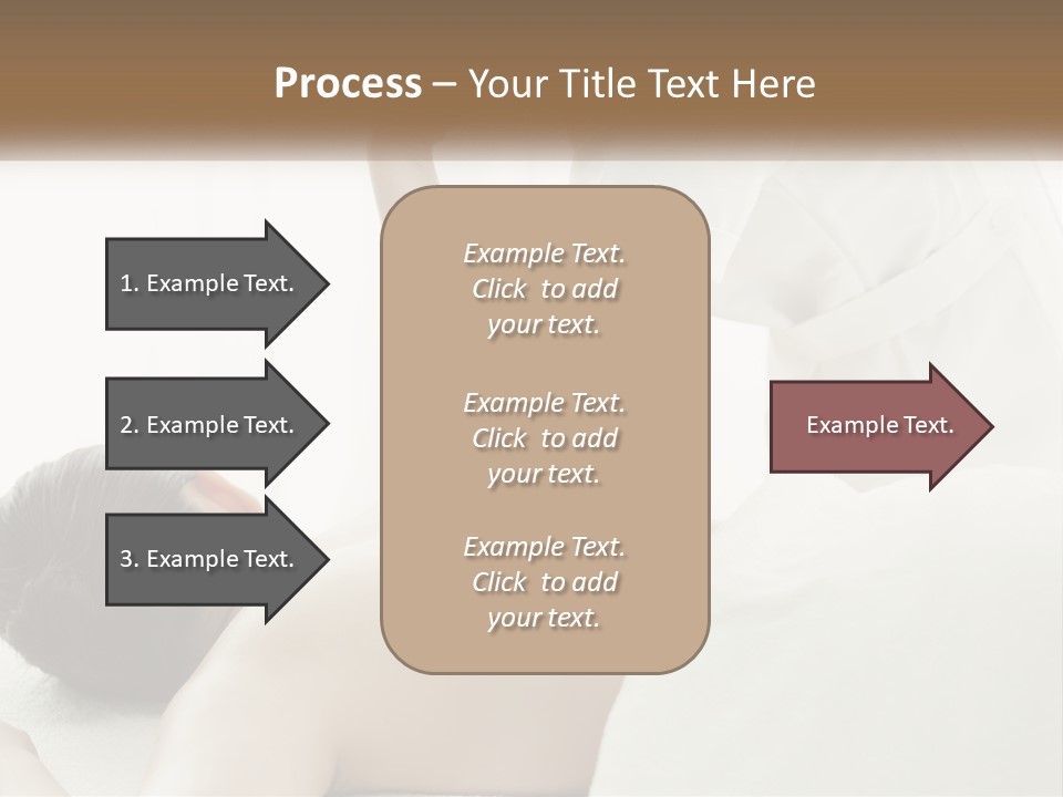 A Woman Getting A Back Massage From A Massager PowerPoint Template