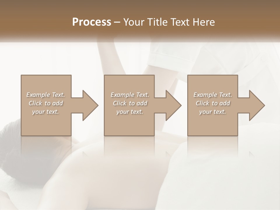 A Woman Getting A Back Massage From A Massager PowerPoint Template