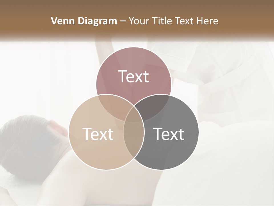 A Woman Getting A Back Massage From A Massager PowerPoint Template