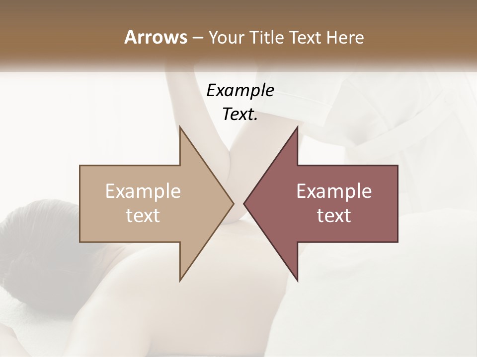 A Woman Getting A Back Massage From A Massager PowerPoint Template