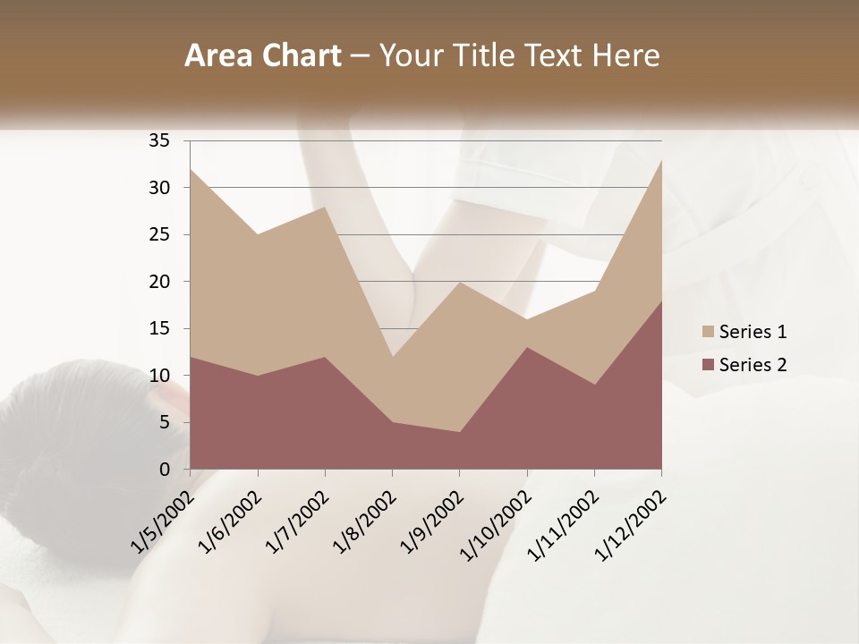 A Woman Getting A Back Massage From A Massager PowerPoint Template