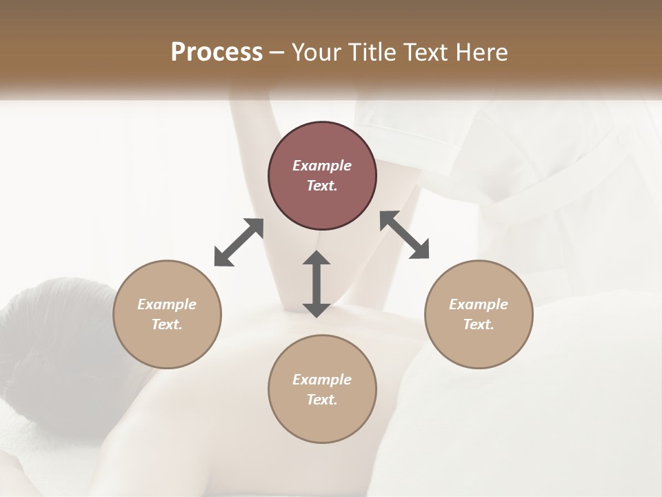 A Woman Getting A Back Massage From A Massager PowerPoint Template