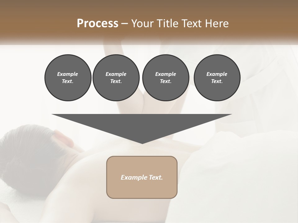 A Woman Getting A Back Massage From A Massager PowerPoint Template