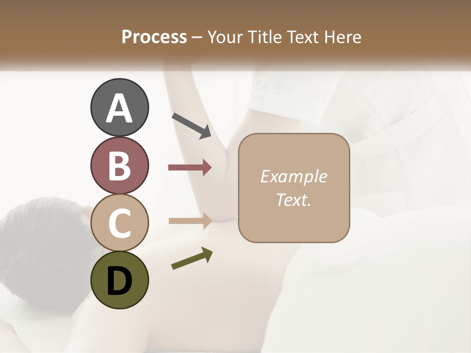 A Woman Getting A Back Massage From A Massager PowerPoint Template