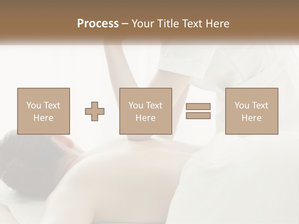 A Woman Getting A Back Massage From A Massager PowerPoint Template