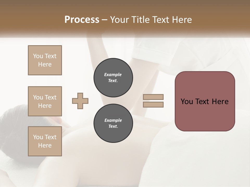 A Woman Getting A Back Massage From A Massager PowerPoint Template