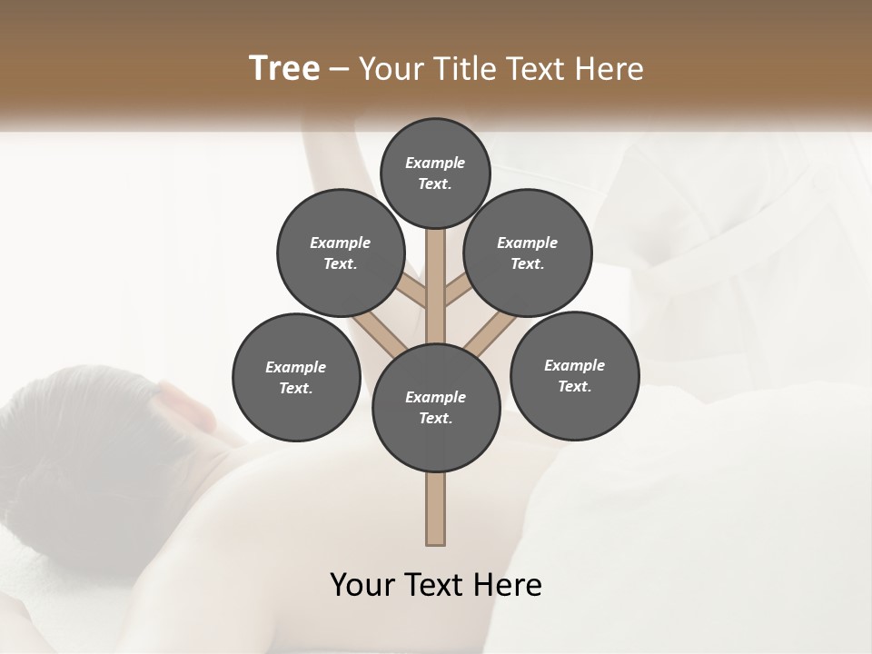 A Woman Getting A Back Massage From A Massager PowerPoint Template