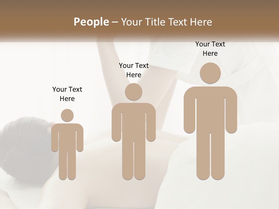 A Woman Getting A Back Massage From A Massager PowerPoint Template