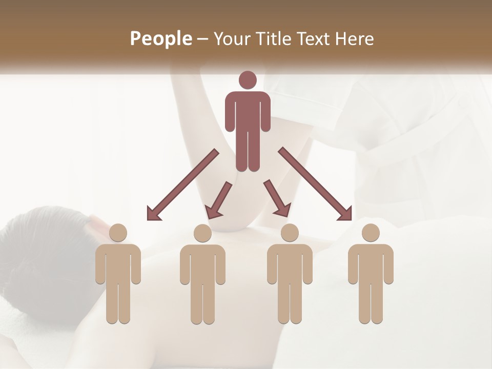 A Woman Getting A Back Massage From A Massager PowerPoint Template