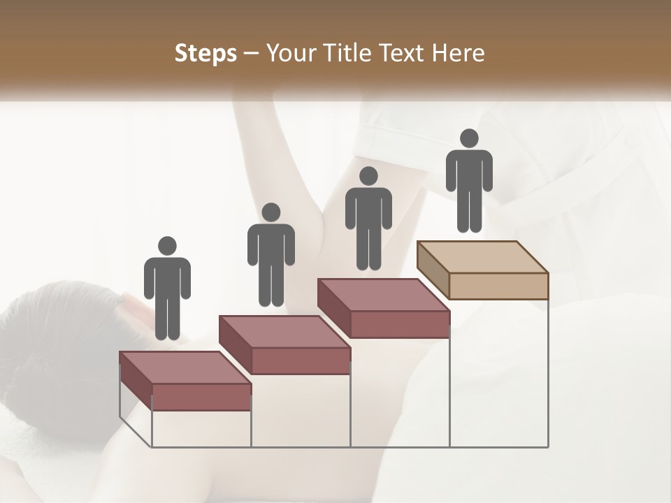 A Woman Getting A Back Massage From A Massager PowerPoint Template