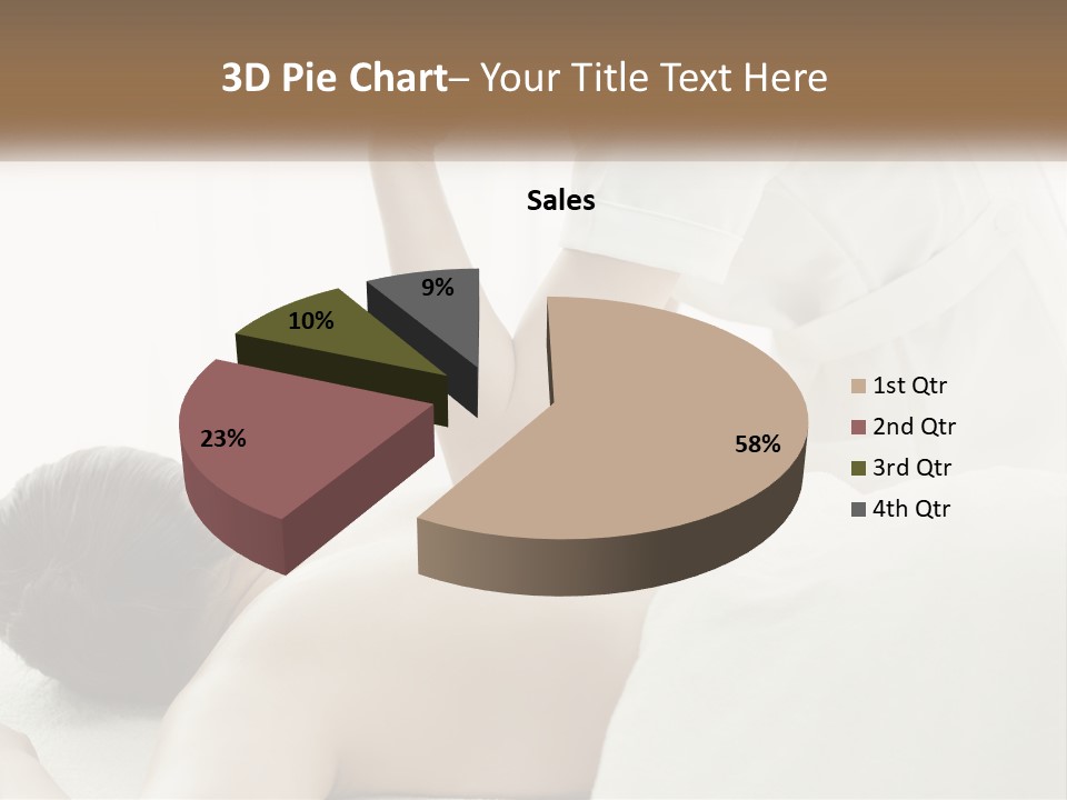 A Woman Getting A Back Massage From A Massager PowerPoint Template