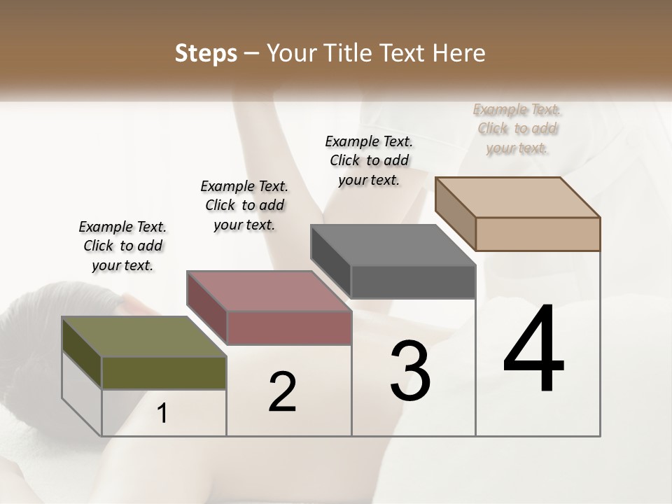 A Woman Getting A Back Massage From A Massager PowerPoint Template