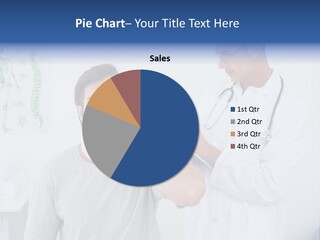 A Man With A Neck Brace Being Examined By A Doctor PowerPoint Template