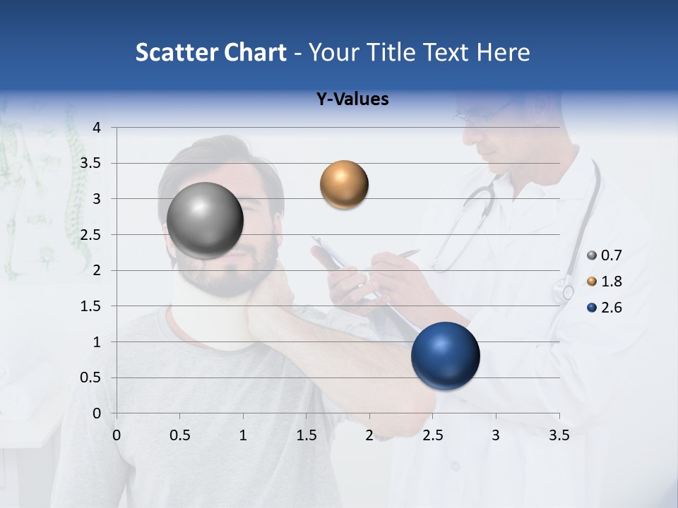 A Man With A Neck Brace Being Examined By A Doctor PowerPoint Template