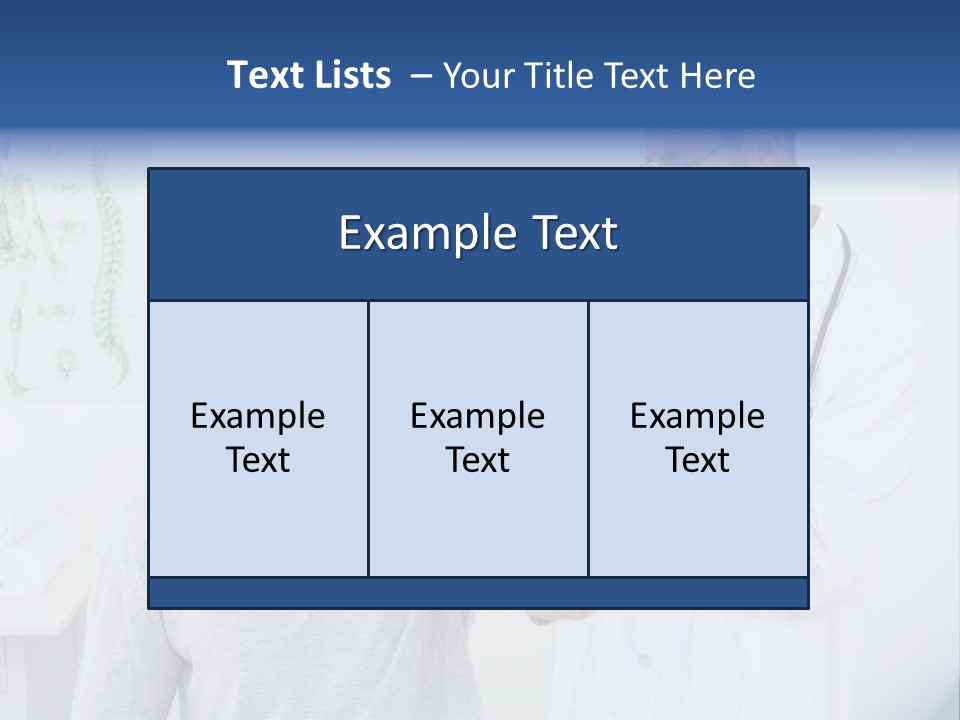 A Man With A Neck Brace Being Examined By A Doctor PowerPoint Template