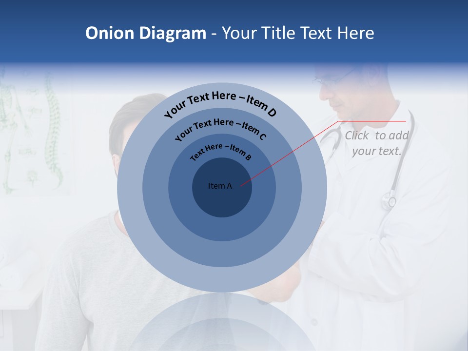 A Man With A Neck Brace Being Examined By A Doctor PowerPoint Template