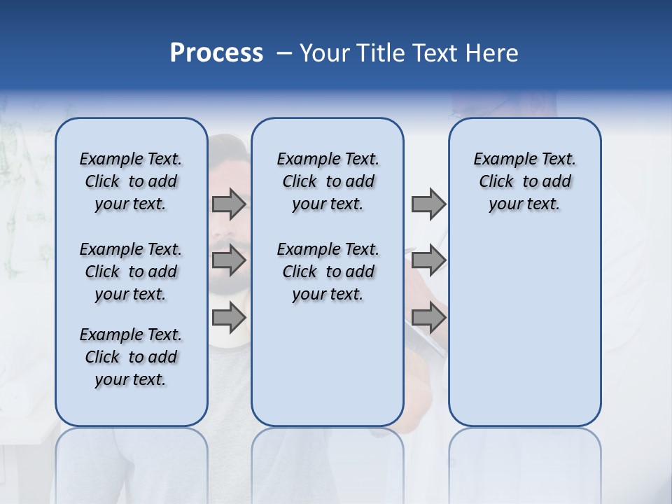A Man With A Neck Brace Being Examined By A Doctor PowerPoint Template